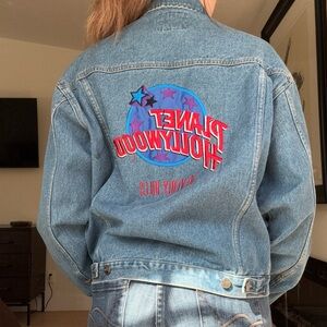 vintage 1991 Planet Hollywood Beverly Hills Jean jacket